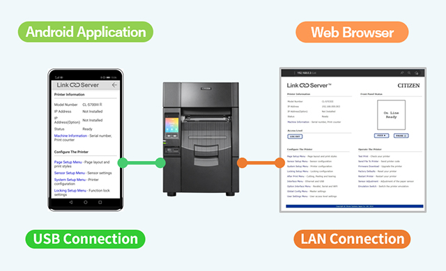 Settings and management from smartphones and tablets