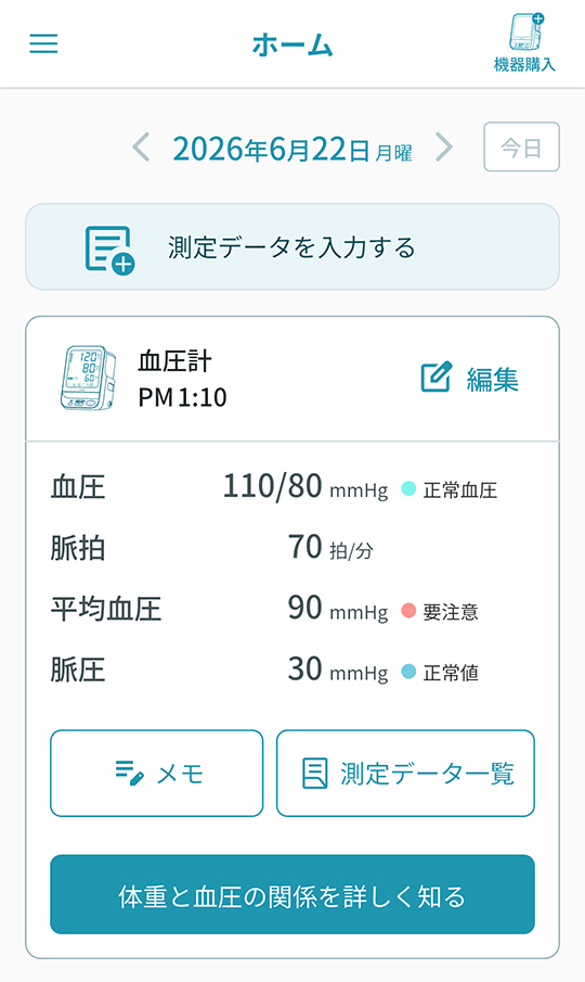 記録表示