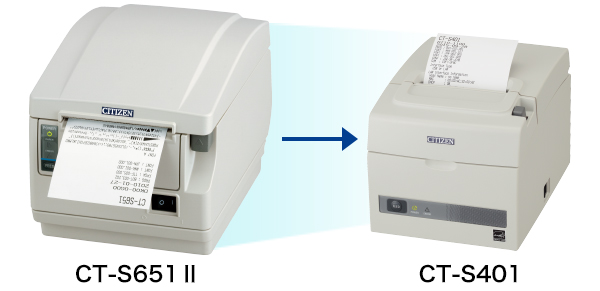 mita CT-S401 CT-S601II CT-S801II 3インチ仕様 対応 汎用 感熱 レジ ロール紙 （ 10巻パック) シチズ